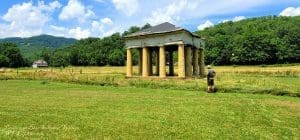 Editor David Sibray visits the pavilion at Blue Sulphur Springs, West Virginia. Now undergoing restoration.
