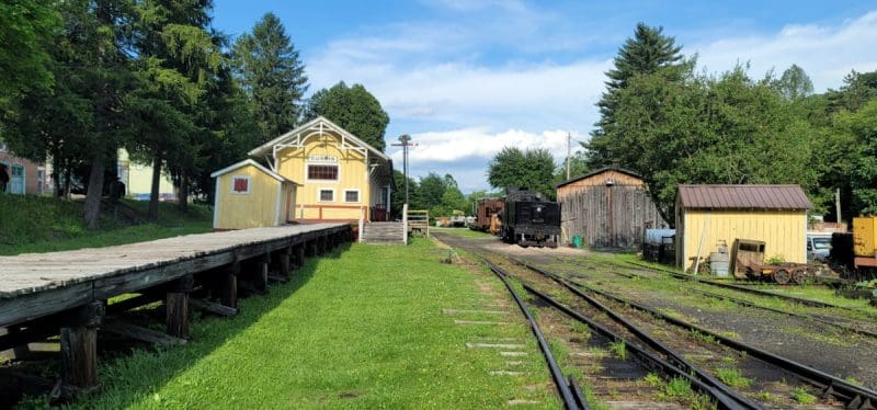 Railyard Durbin and Greenbrier Valley Railroad The railyard of the Durbin at Greenbrier Valley Railroad