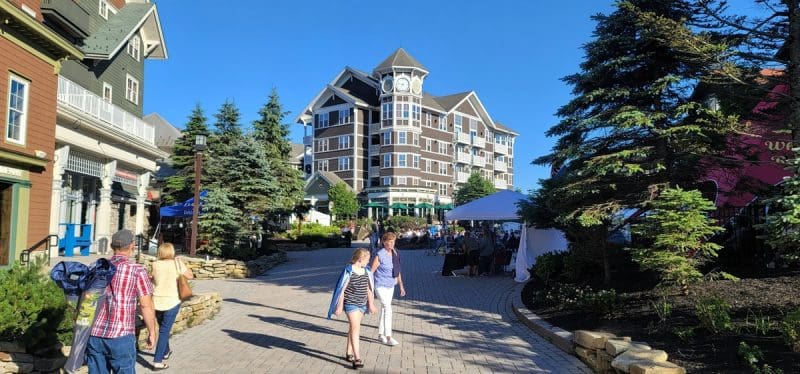 Even at the peak of summer, visitors at Snowshoe Mountain may find it handy to wear a sweater or jacket.