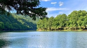 Indigenous groups once crossed the New River at a ford above Bull Falls.