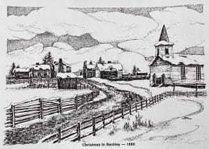 Beckley, West Virginia, in 1880 lay under a blanket of snow.