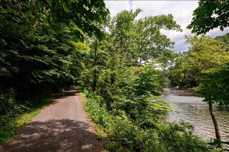 Greenbrier River Trail Near Lewisburg in West Virginia