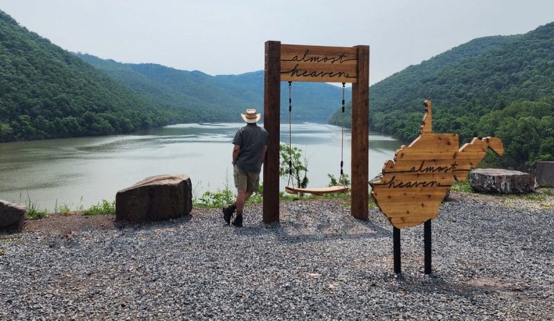 Bluestone Lake Overlook in West Virginia