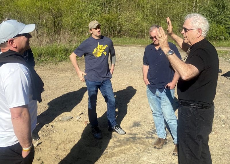 Homer Hickam in Film Shoot Homer Hickam In Film Shoot in West Virginia