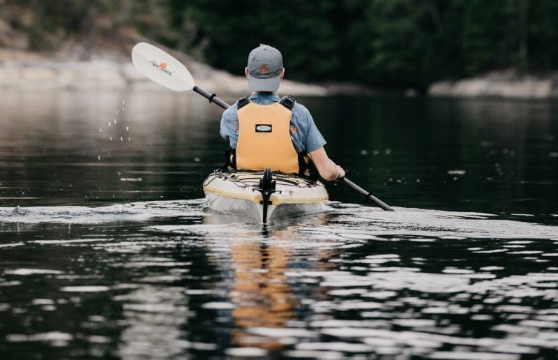 Kayaking On Guyandotte River in West Virginia