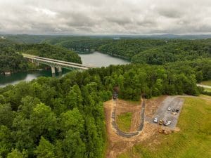 Park Construction At Summerville Lake in West Virginia