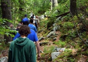 Hikers Visit Ice Mountain West Virginia