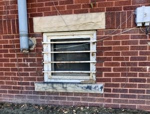 Bars On Booth House Windows in West Virginia
