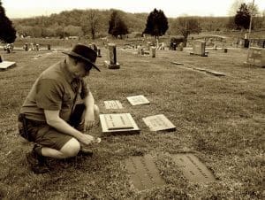 Breece D'J Pancake -- David Sibray At Pancake Grave in West Virginia