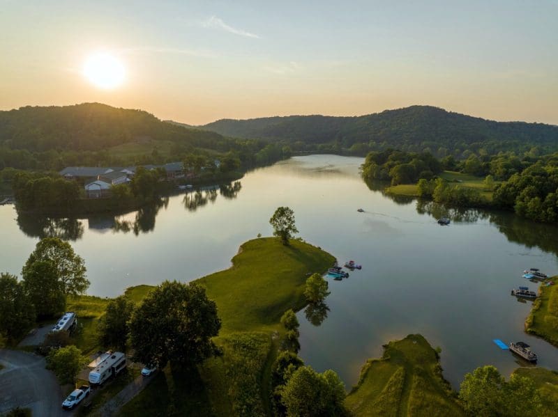 Stonewall Jackson Lake in West Virginia