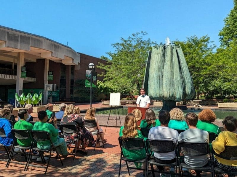 Marshall University Fountain in West Virginia