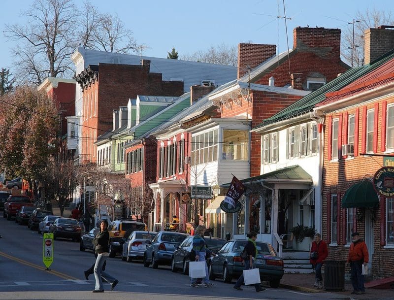 Building on Main Streeet in Shepherdstown West Virginia