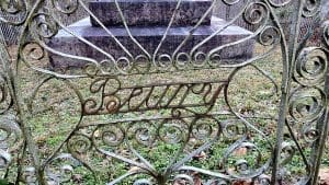 Metal Gate At Beury Monument