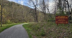 The eastern entrance to the Chief Cornstalk Wildlife Management Area is on Cornstalk Road.