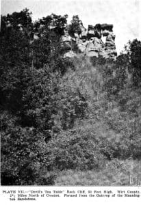 The W.Va. Geologic Survey included a photo of the rock in its 1911 report.