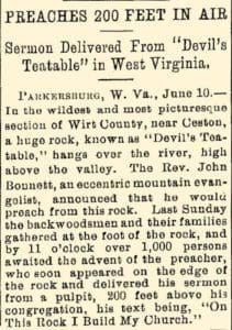 A newspaper reported on an occasion in which a sermon attracted more than 1,000 to the tea table.