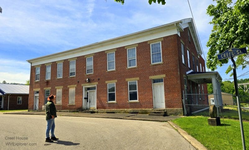 The Cain House at Saint Marys, West Virginia, stands along the Ohio River.