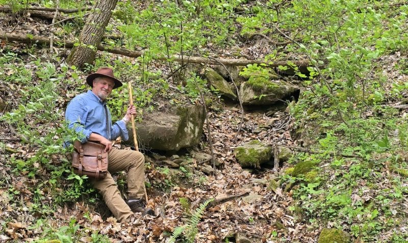 West Virginia Explorer editor David Sibray visits a source of the Salt River in West Virginia.