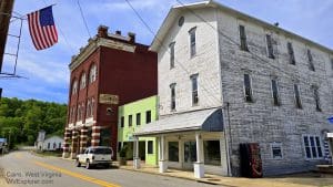 In Cairo, West Virginia, historic buildings line Main Street.