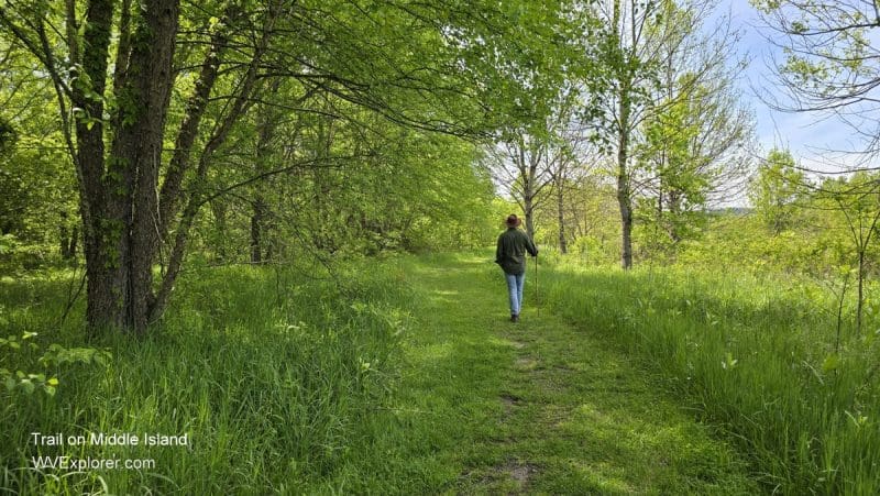 In Pleasants County, West Virginia Explorer editor David Sibray walks a trail network on Middle Island.