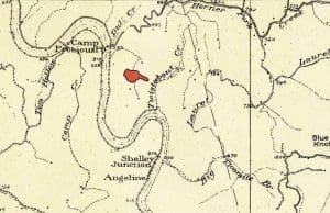 Twistabout Creek appears in a 1908 map by the U.S. Geological Survey.