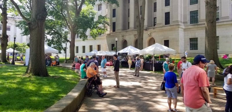Thousands of visitors from around the state and nation attend the Vandalia Gathering in Charleston, West Virginia.
