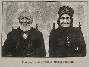 Harmon and Francis Sinnett were early settlers in Ritchie County, West Virginia.