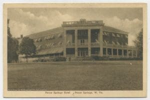 The Pence Springs Hotel on the Greenbrier River is now for sale by Foxfire Realty.