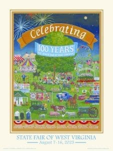 State Fair of West Virginia Poster by Robert Tuckwiller