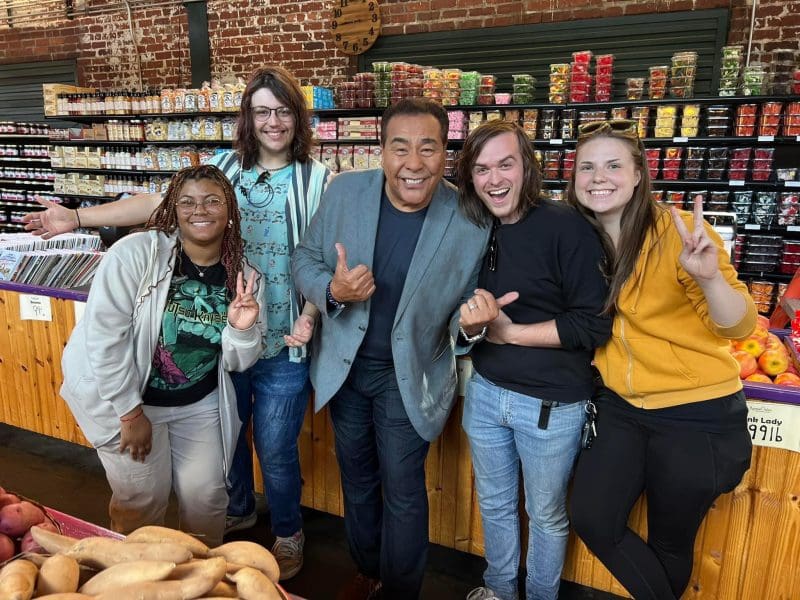 West Virginia film students at Marshall University meet with host and journalist John Quiñones.