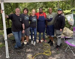 Drawdy Falls Park volunteers gather