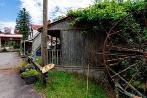 Inventive metalwork ornamentation is a hallmark of the property.