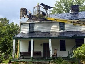 Tyree Tavern Roof Exposed