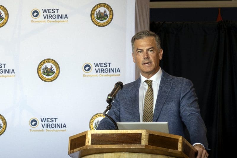 West Virginia Commerce Secretary Matt Herridge addresses award recipients. (Photo: W.Va. Dept. of Commerce)