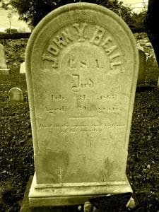John Yates Beall Grave at Charles Town, West Virginia