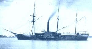 Th U.S.S. Michigan was a target of Beall’s crew lost its nerve, and he was forced to abort the mission.