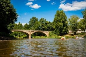 The Largent Bridge was listed for its association with historic engineering techniques and transportation.