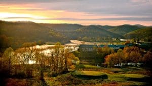Peak fall color West Virginia at Stonewall Resort