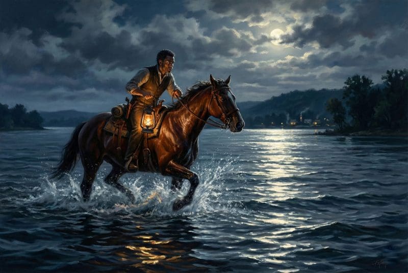 Runaway slave "Charles" fled northern Virginia, crossing the Ohio River at St. Mary’s, then traveled about sixty miles north to the town of Barnesville, Ohio.