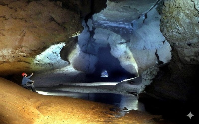 One of the most extensive cave networks in North America lies beneath the Greenbrier Valley in West Virginia.