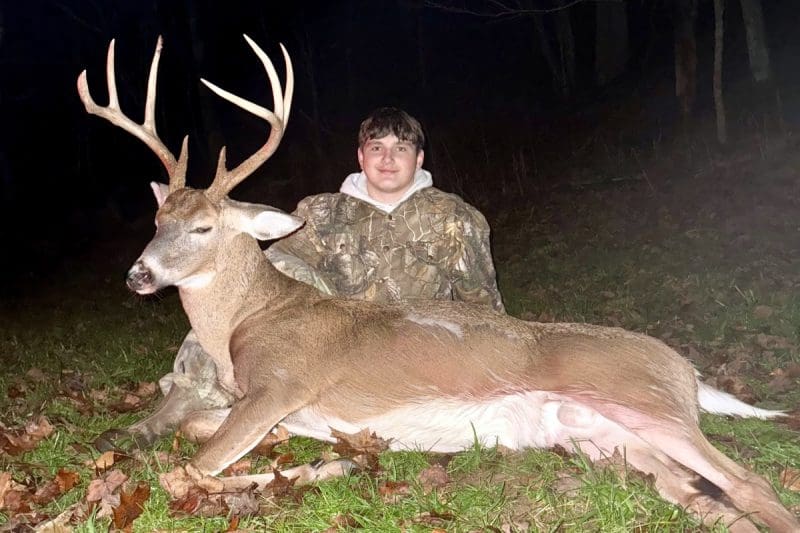 Big Buck Photo Contest: Hunter Miller of Advent, W.Va. with a buck he harvested on Nov. 24, 2025, in Jackson County.