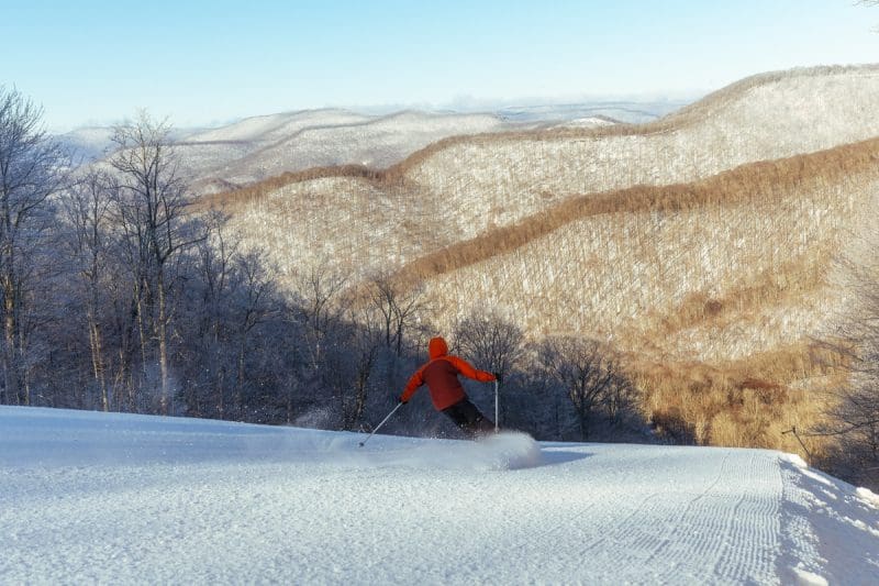 West Virginia Winter Weather Outlook: Late winter in West Virginia is likely to lean milder than average overall, even as the Mountain State remains vulnerable to periodic cold snaps and snowstorms through the end of February. (Photo courtesy Snowshoe Mountain)