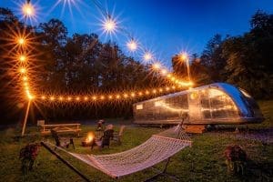 The 48 is a totally renovated 1948 Spartan camper, which predates Airstream.Make some coffee and enjoy it between the mountains before headed out for hiking, rafting, or climbing.