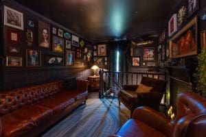 A cryptid-themed vacation rental, Mothmanor, includes a whole-house escape room. (Photo courtesy Appalachian Escapes)